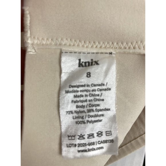*KNIX Wing Woman Wireless Bra Womens Size 8 Beige Smooth Cup T-Shirt Back Close - Picture 3 of 5